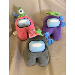 AMONG US - set 3 peluches 13cm
