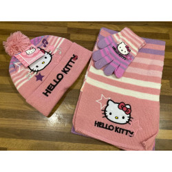 HELLO KITTY cappello+guanti+sciarpa