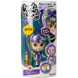 CURLY bambola modella capelli