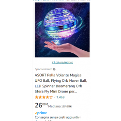 FLY sfera volante luminosa con ricarica